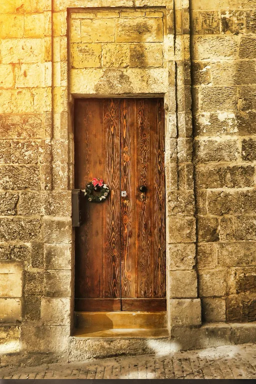 old-small-wooden-door